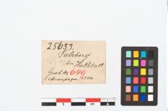 Etikett zu Eisengriffangelmesser (NHMW-PRAE-025653)